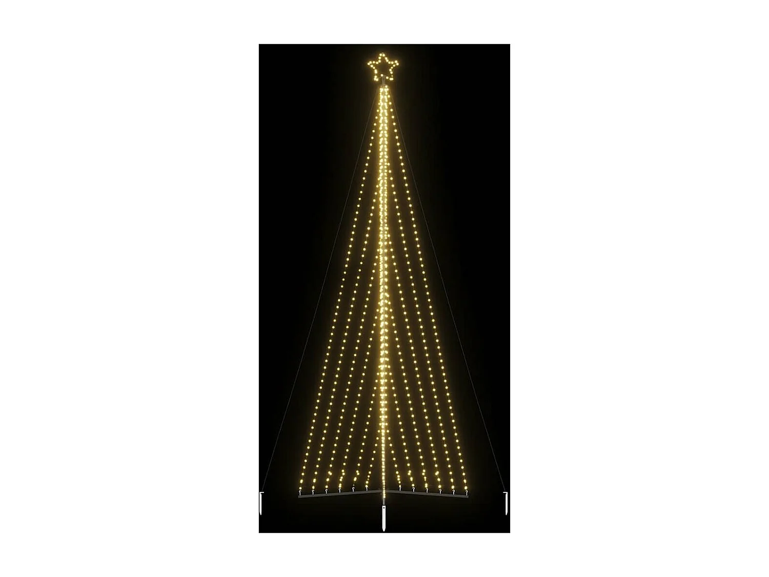 Sapin de Noël à LED 789 LED blanc chaud 476 cm