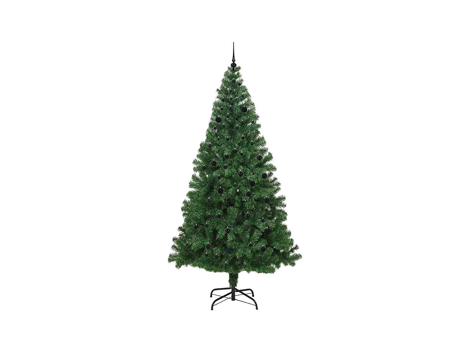 Árbol de Navidad artificial Verde 240 cm PVC y Acero y Plástico