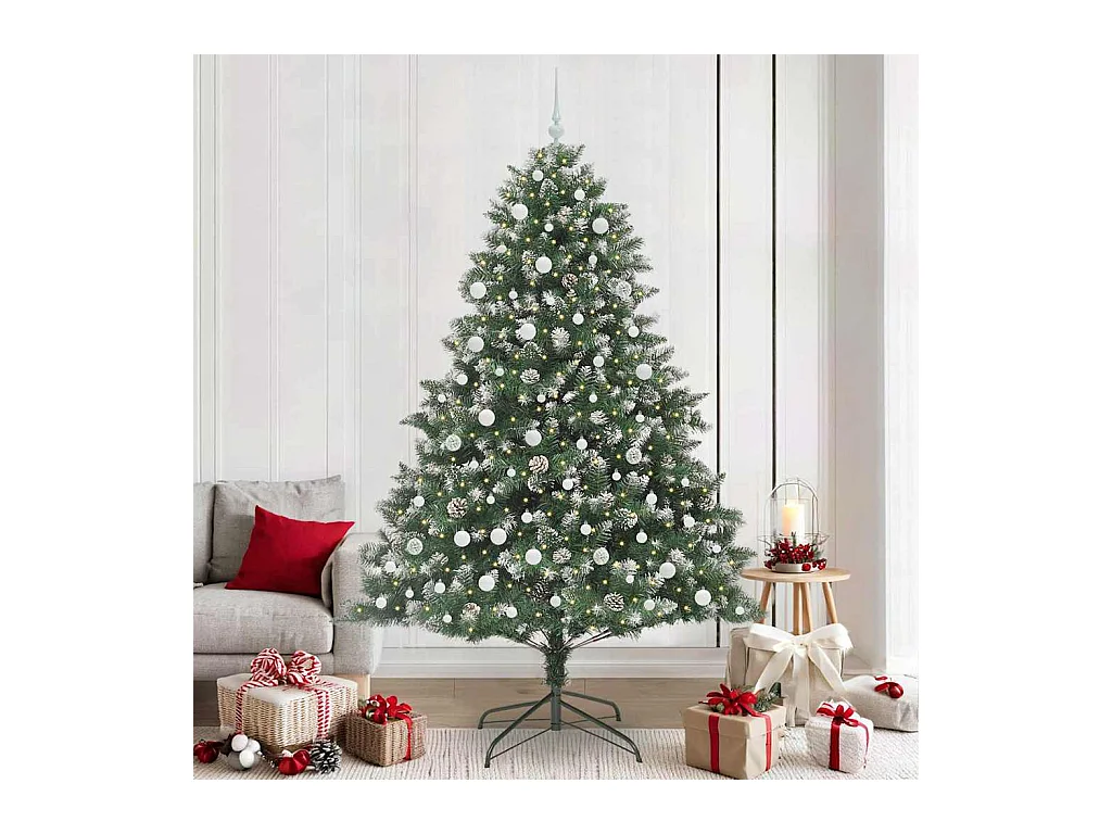 Sapin de Noël artificiel avec 300 LED Vert 160 x 160 x 240 cm