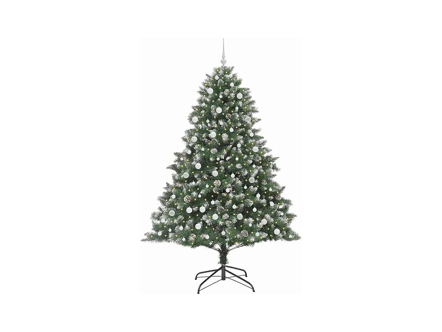 Sapin de Noël artificiel avec 300 LED Vert 160 x 160 x 240 cm