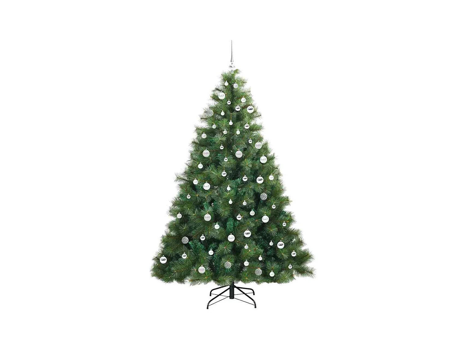 Árbol de Navidad artificial con 300 LED Verde 210 cm PE y PVC