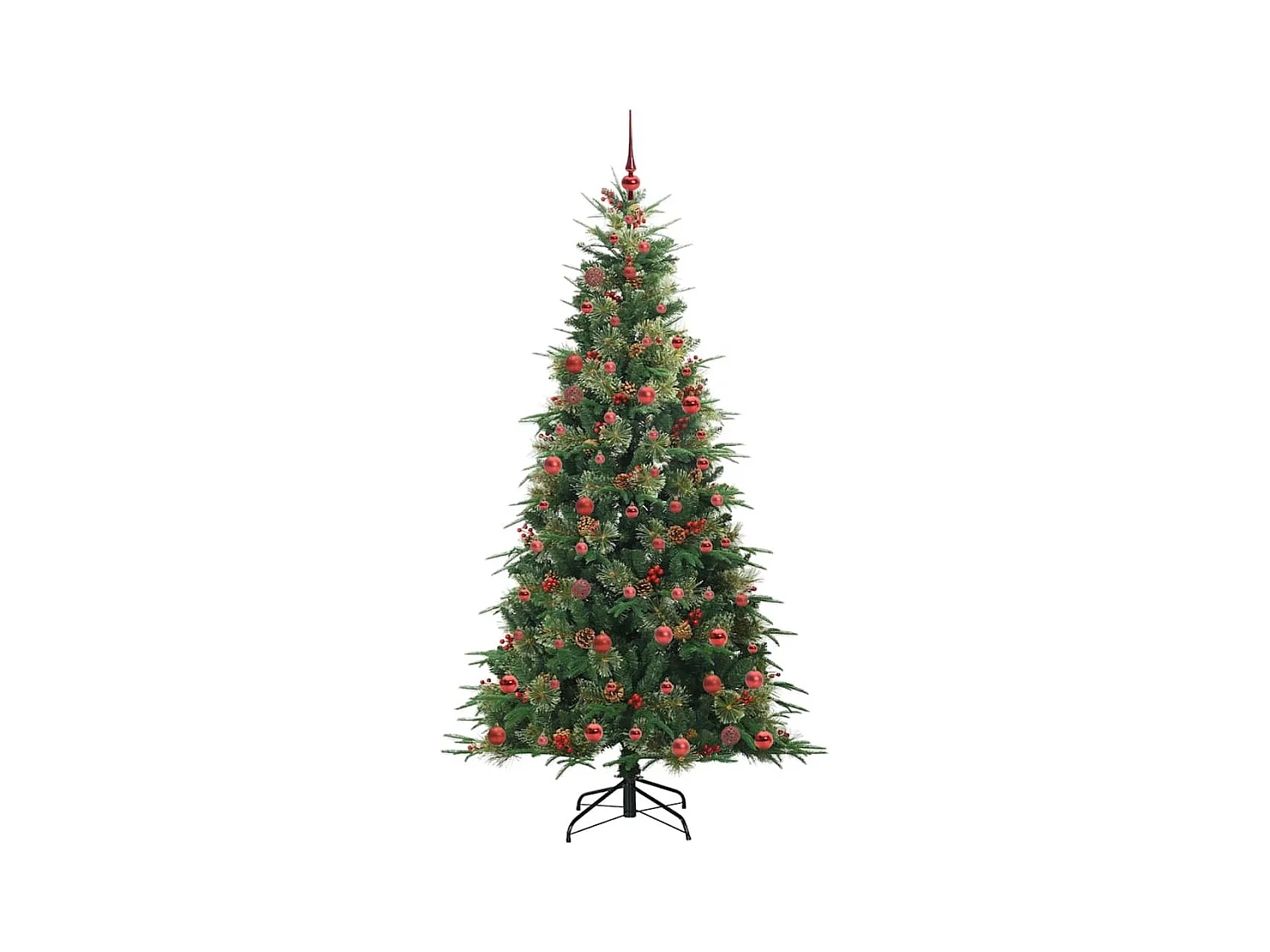 Árbol de Navidad artificial con ramas articuladas Verde 210 cm