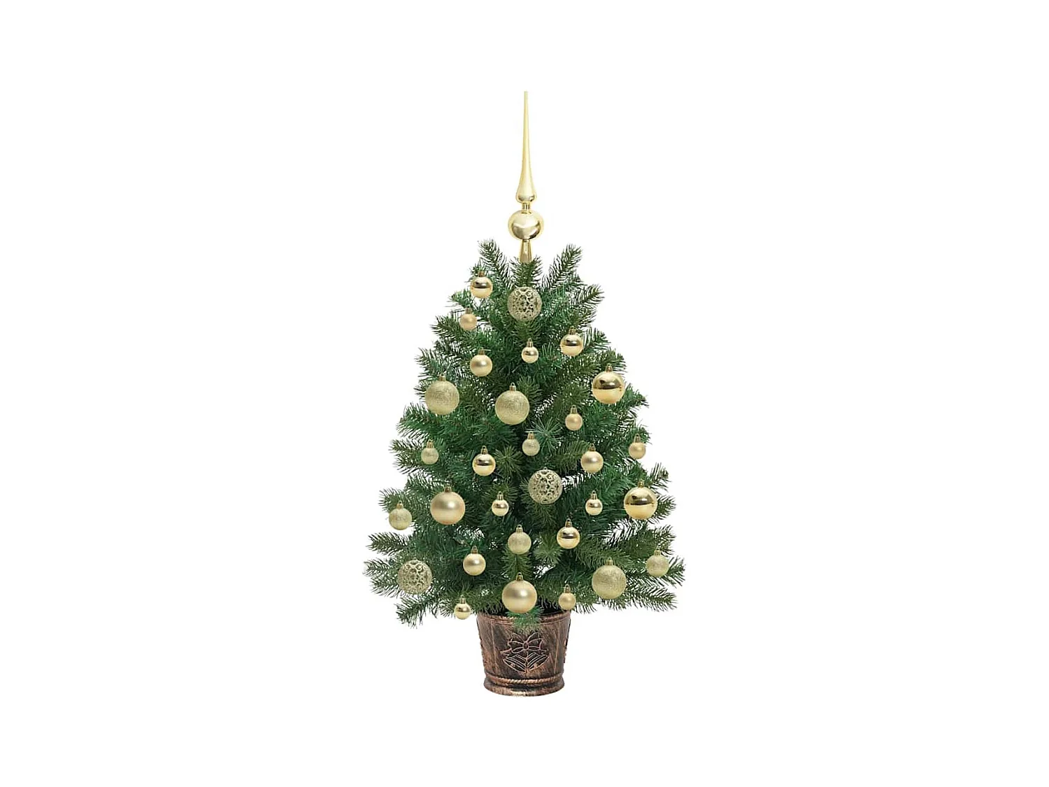 Sapin de Noël artificiel avec 150 LED Vert 75 cm PE et PVC