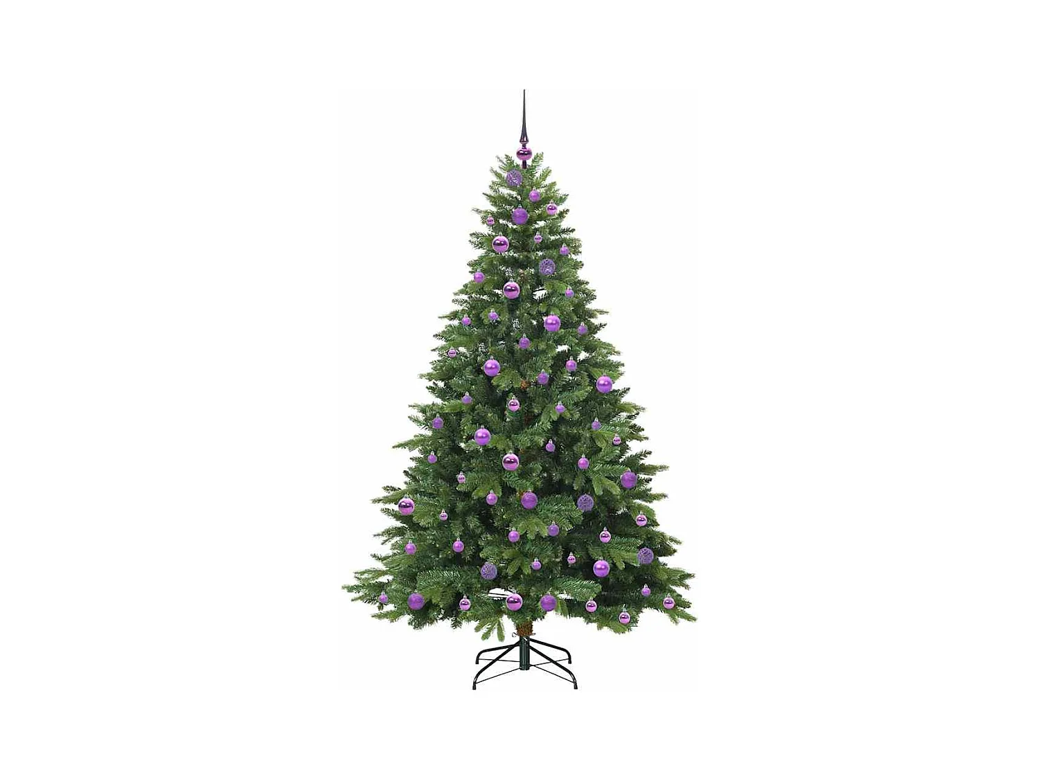 Árbol de Navidad artificial con 300 LED Verde 180 cm PE y PVC