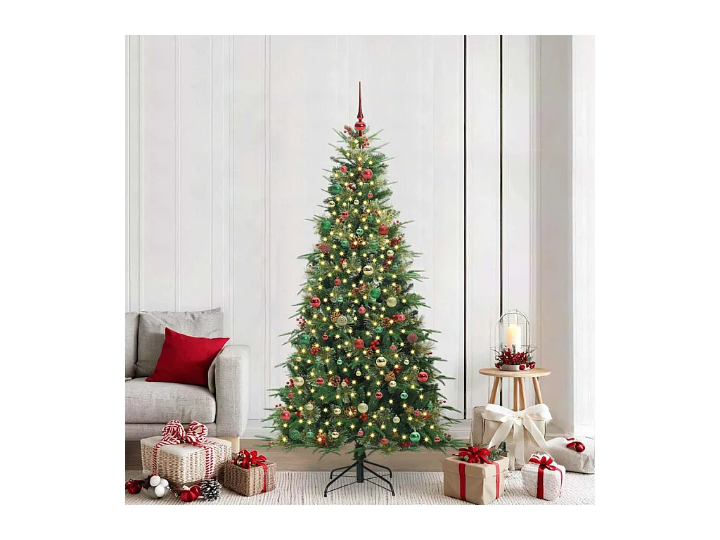 Árbol de Navidad artificial con ramas articuladas Verde 210 cm