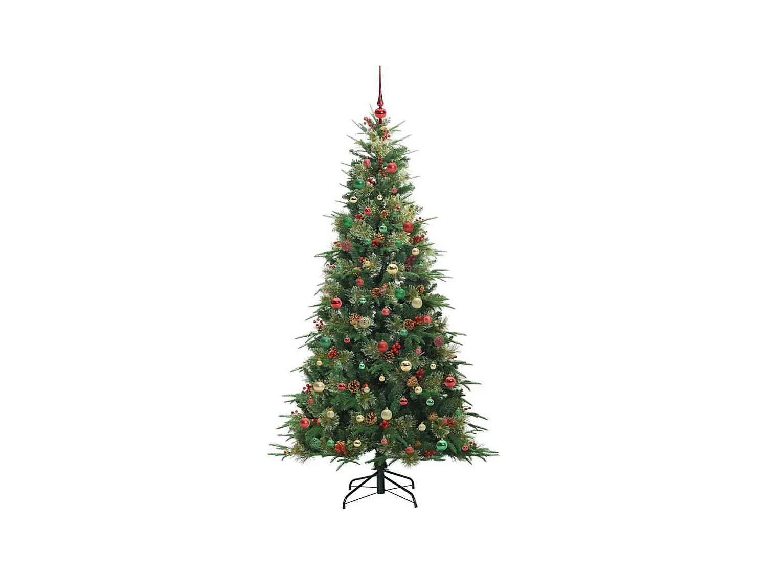 Árbol de Navidad artificial con ramas articuladas Verde 210 cm