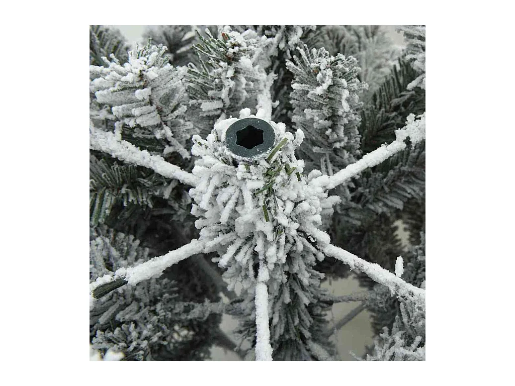 Arbre de Noël Artificiel Moderne à Charnières Flocké avec Neige