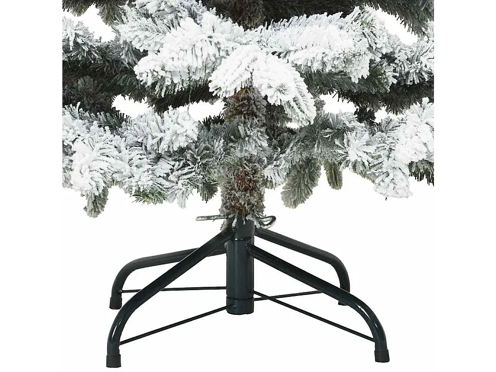 Arbre de Noël Artificiel Moderne à Charnières Flocké avec Neige