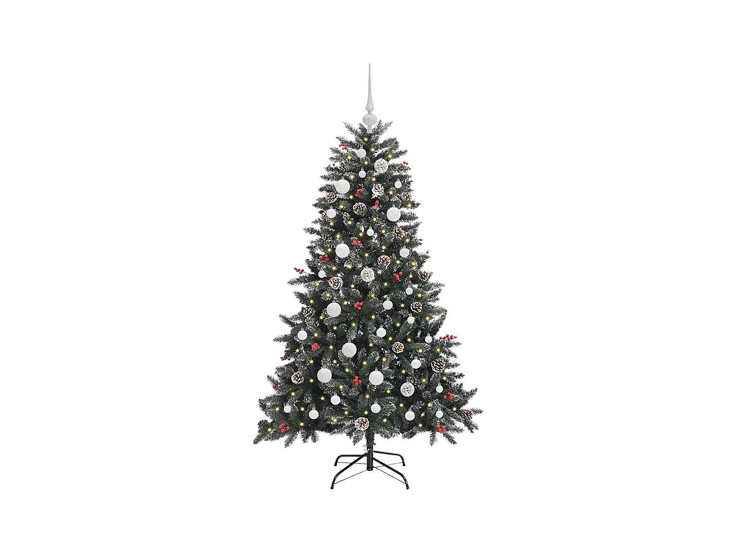 Árbol de Navidad artificial con 150 LED Verde 68 x 68 x 120 cm