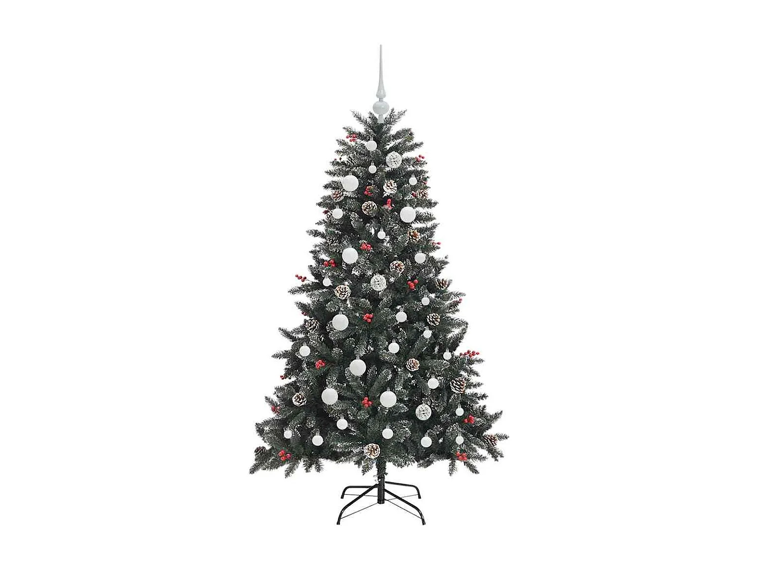 Sapin de Noël artificiel avec 150 LED Vert 68 x 68 x 120 cm
