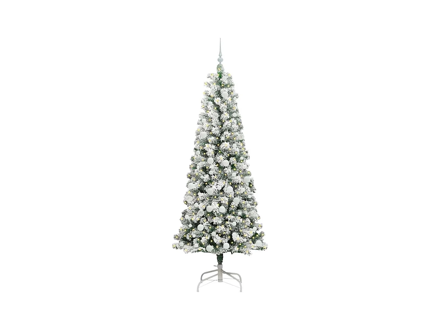 Árbol de Navidad artificial con ramas articuladas 210 cm PVC