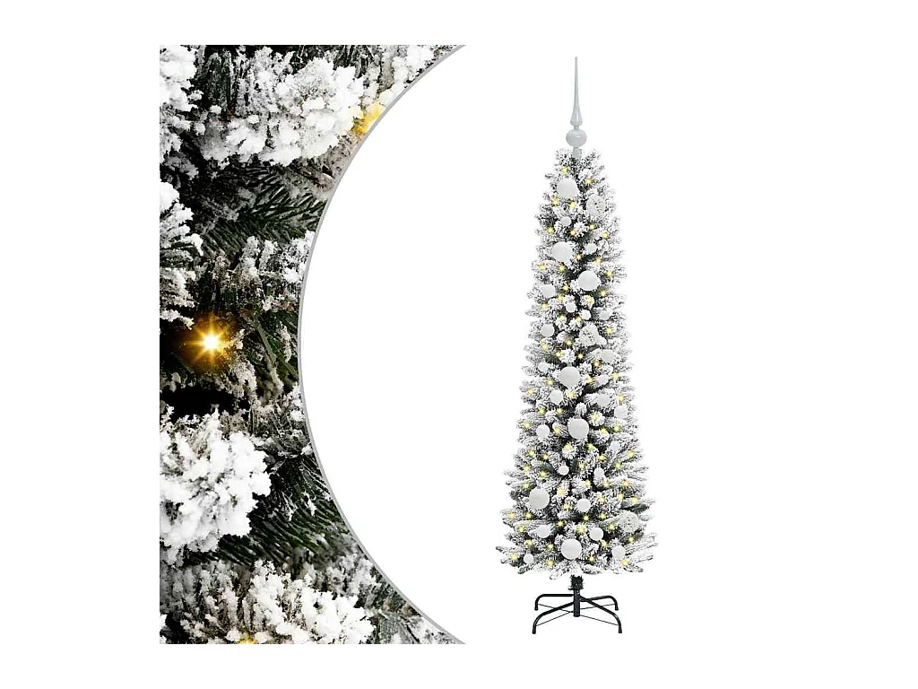 Árbol de Navidad artificial con 150 LED verde y 120 cm