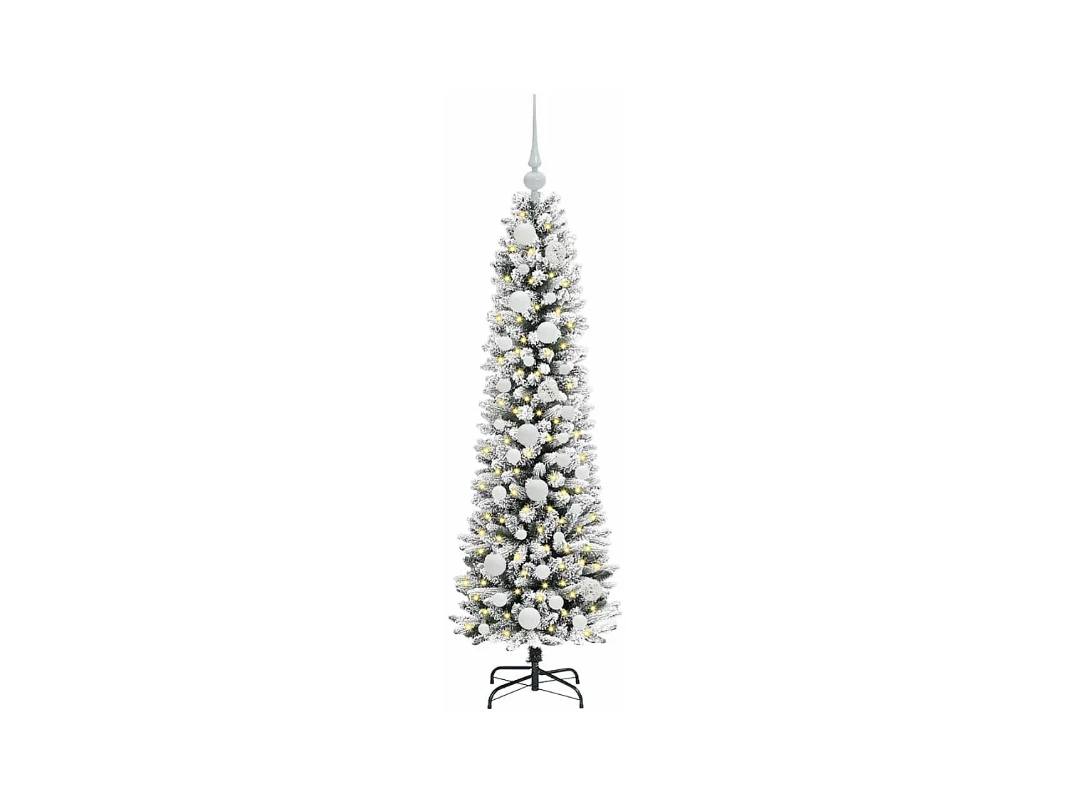 Árbol de Navidad artificial con 150 LED verde y 120 cm