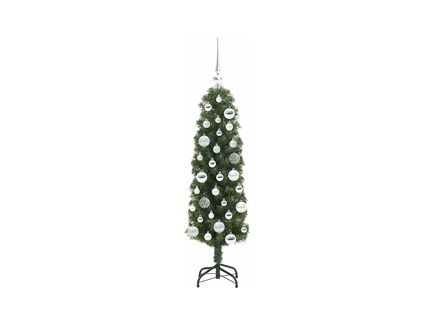 Árbol de Navidad artificial Verde 120 cm PVC, Acero y Plástico