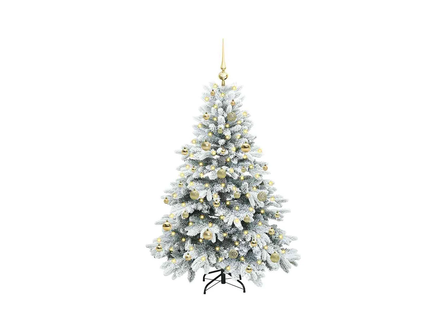 Árbol de Navidad artificial con 150 LED Verde 150 cm PE y PVC