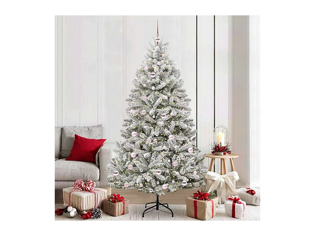 Árbol de Navidad artificial Verde y 210 cm PVC y Metal