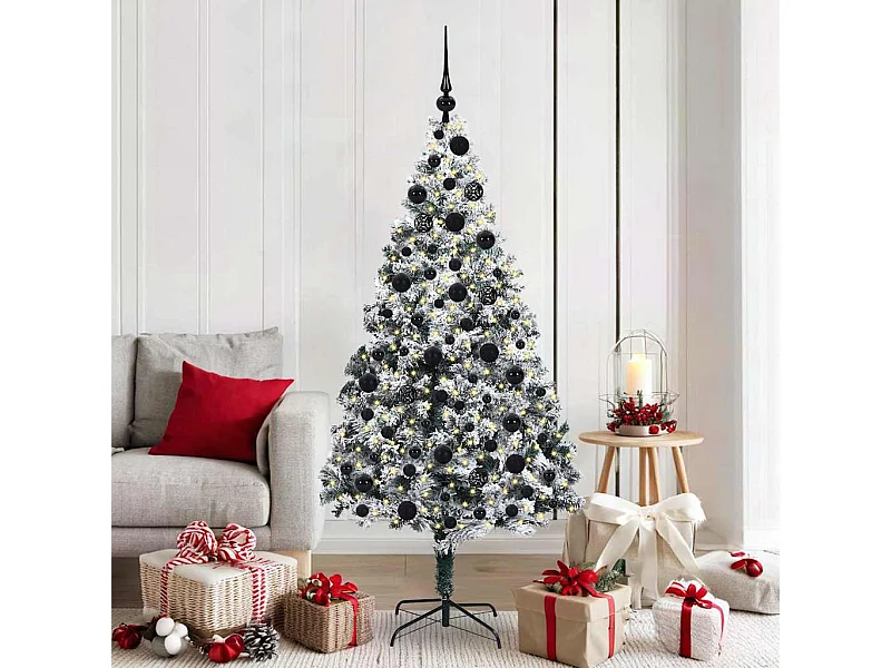 Sapin de Noël artificiel Vert 180 cm PVC, Acier et Plastique