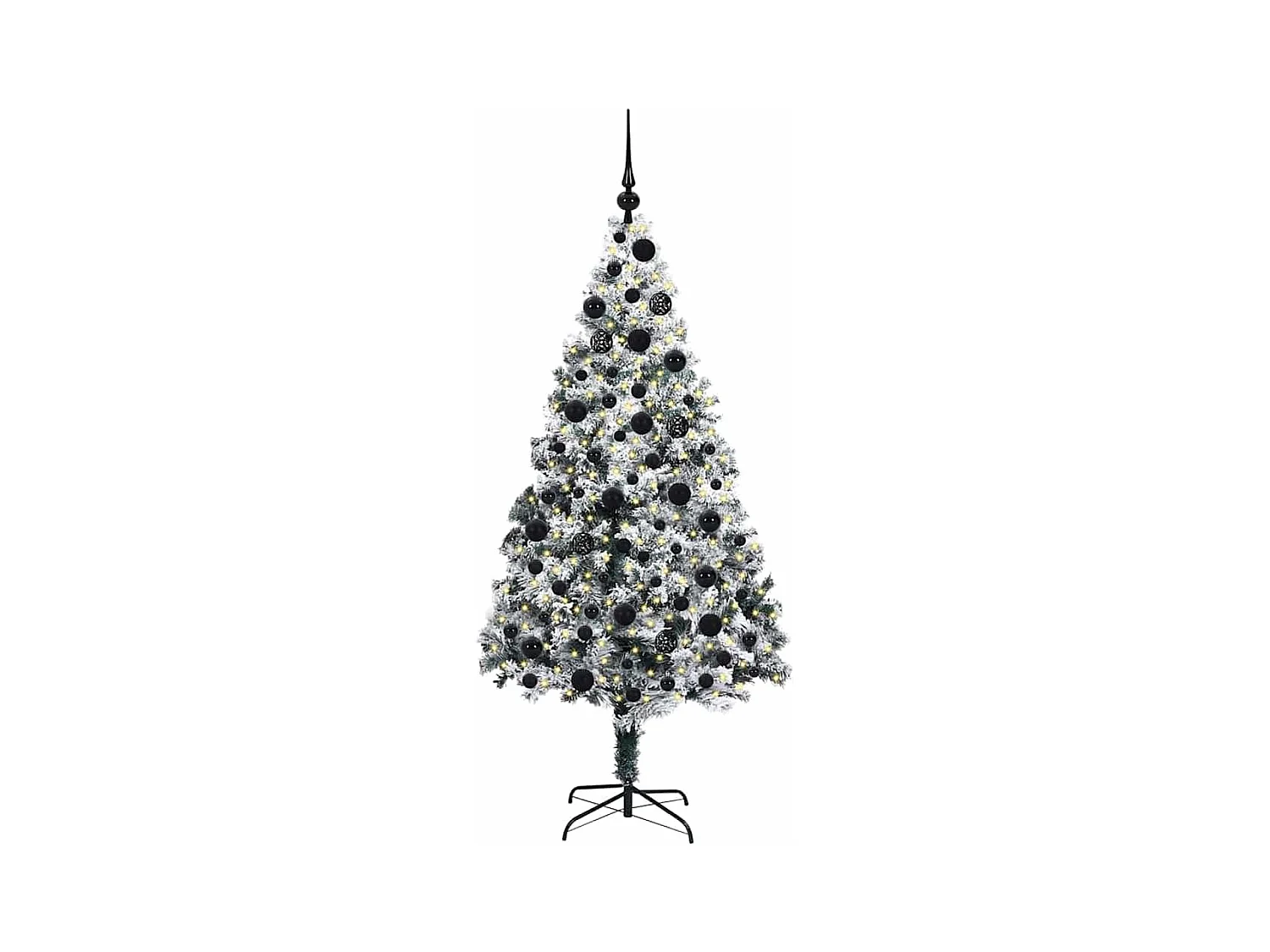 Árbol de Navidad artificial Verde 180 cm PVC y Acero y Plástico