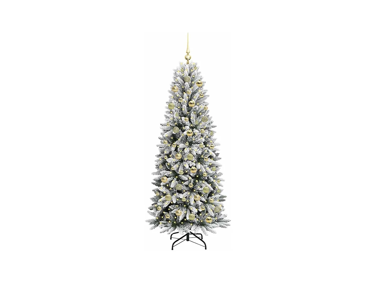 Sapin de Noël artificiel avec 300 LED Blanc 73 x 73 x 180 cm