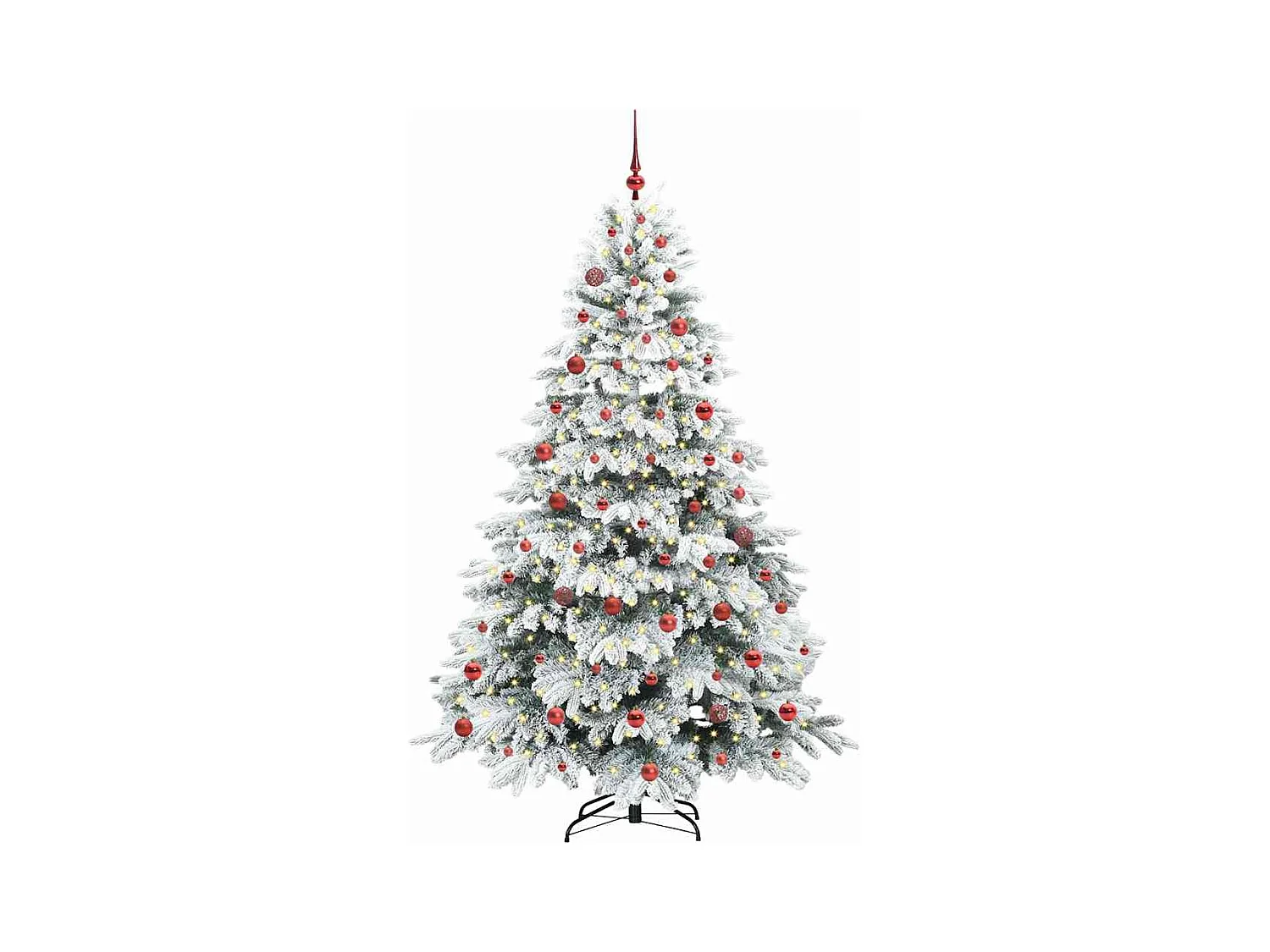 Sapin de Noël artificiel avec 300 LED Vert 210 cm PE et PVC