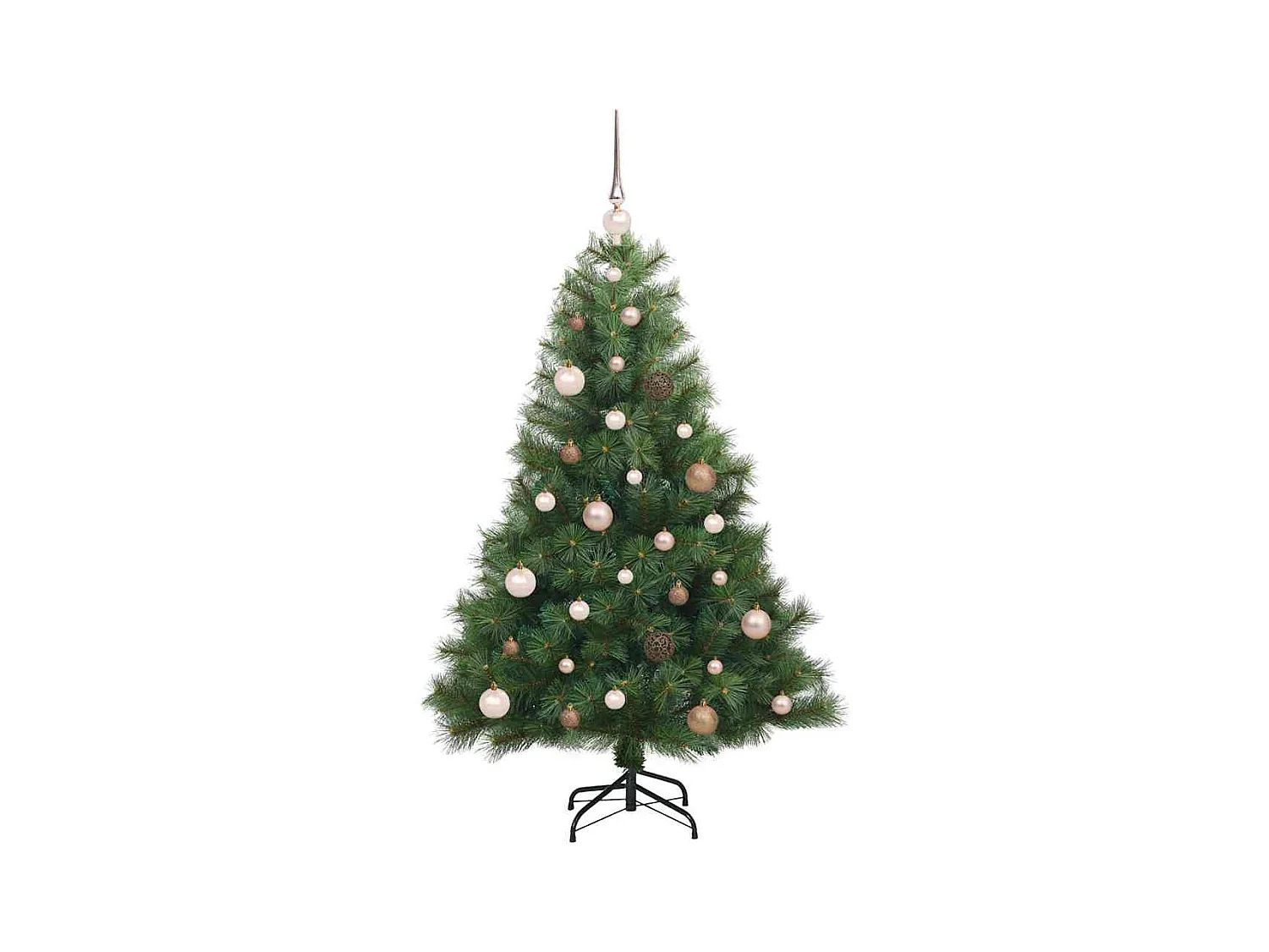 Kunstkerstboom met 150 LED met standaard Groen 150 cm PE en PVC