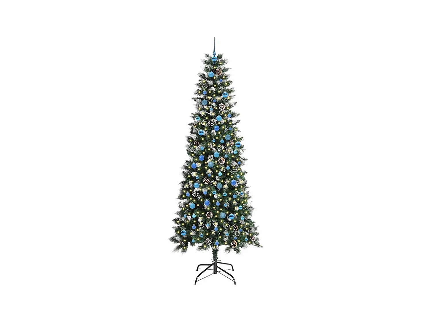 Sapin de Noël artificiel avec 300 LED Vert 96 x 96 x 240 cm