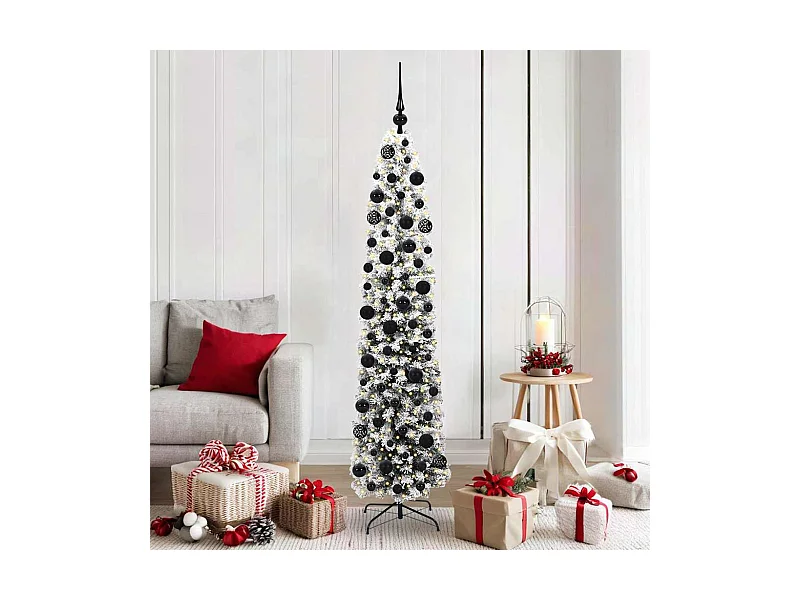 Sapin de Noël artificiel Vert 180 cm PVC et acier et plastique