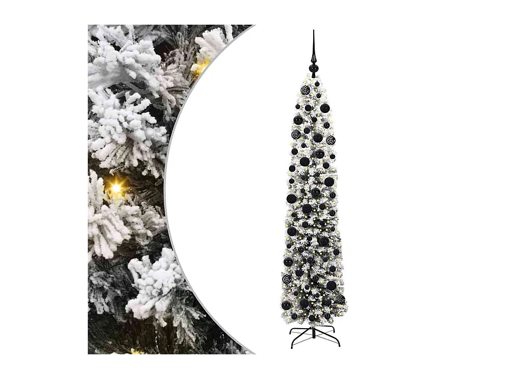 Sapin de Noël artificiel Vert 180 cm PVC et acier et plastique