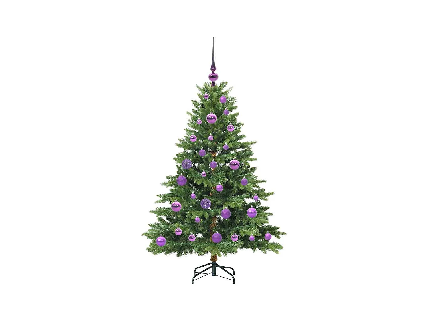 Árbol de Navidad artificial con 150 LED Verde 120 cm PE y PVC