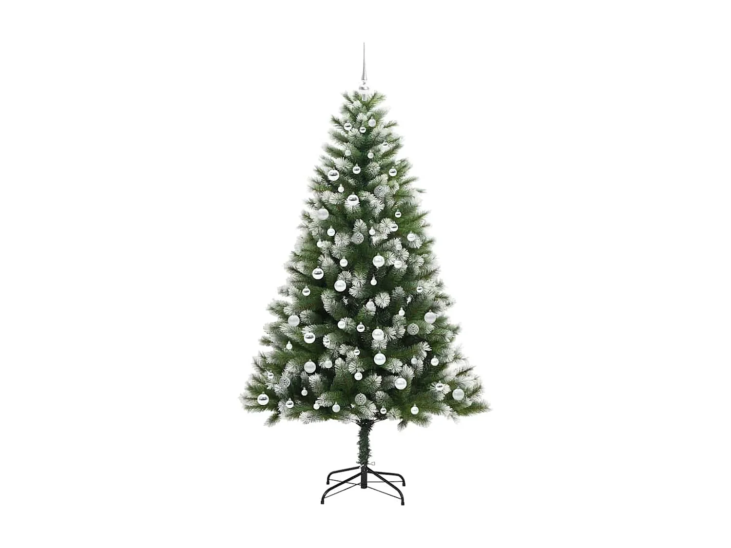 Sapin de Noël artificiel à charnière avec neige en flocons