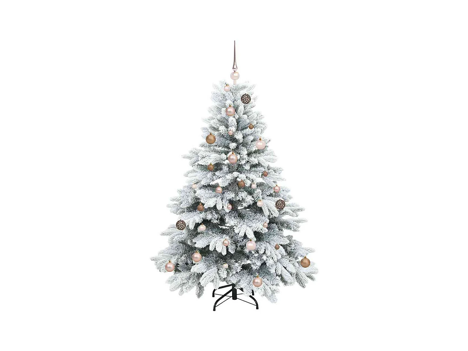 Kunstkerstboom met 150 LED met standaard Groen 150 cm PE en PVC