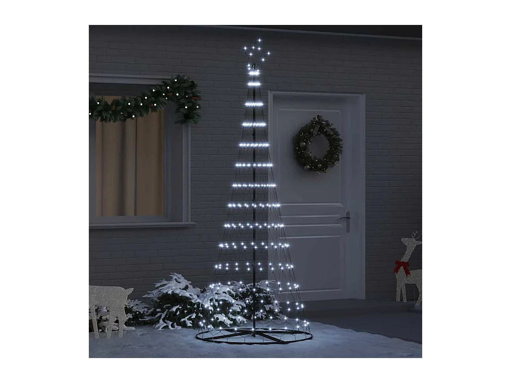 Árbol de Navidad LED con 290 LED Frío 100 x 100 x 250 cm Metal