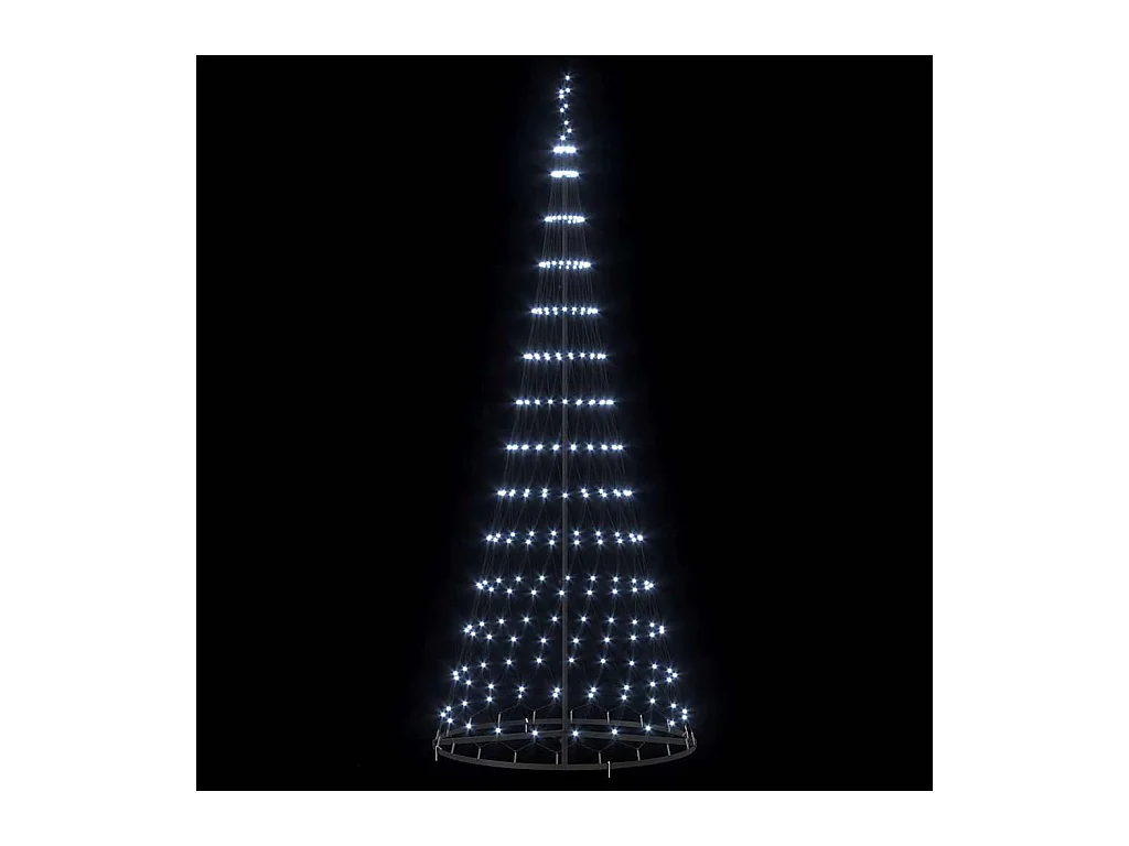 Árbol de Navidad LED con 290 LED Frío 100 x 100 x 250 cm Metal