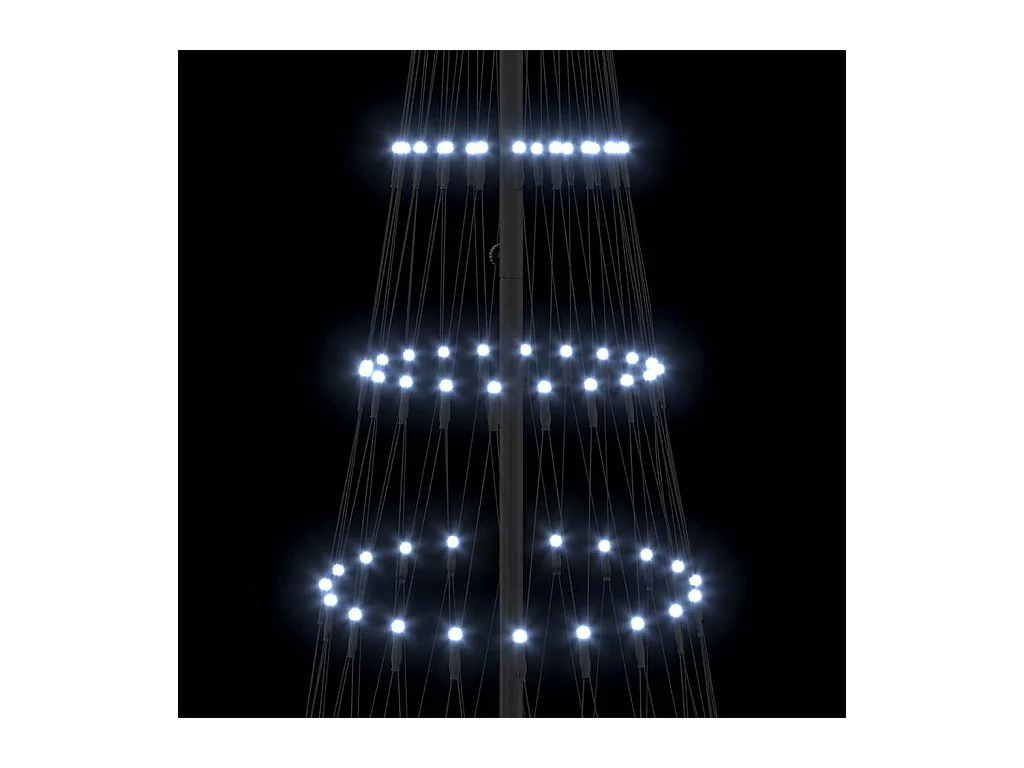 Árbol de Navidad LED con 290 LED Frío 100 x 100 x 250 cm Metal