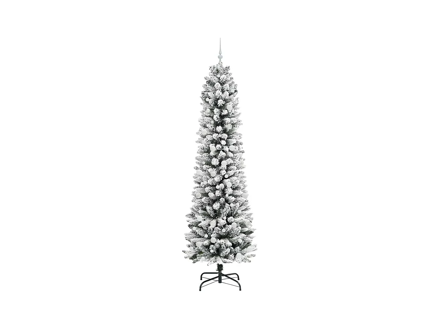 Sapin de Noël artificiel avec 300 LED Vert et blanc 240 cm