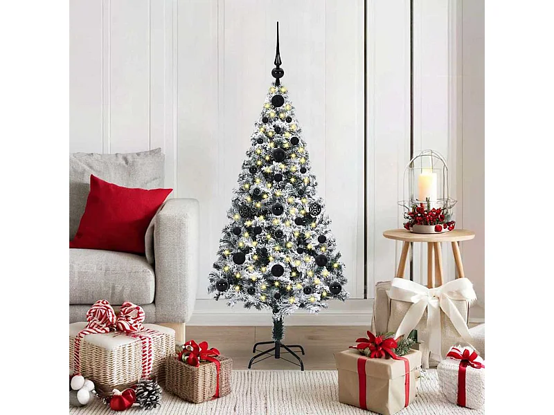 Árbol de Navidad artificial Verde 120 cm PVC y Acero y Plástico
