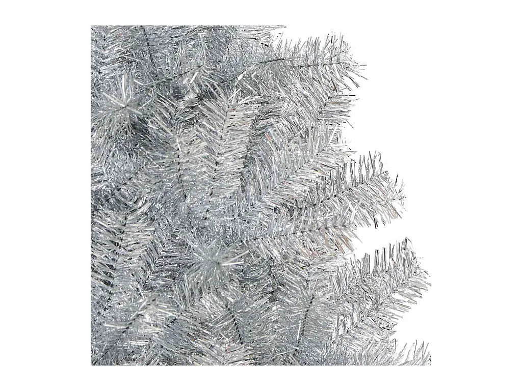 Árvore de Natal com 300 LEDs com suporte Prateado 210 cm PET