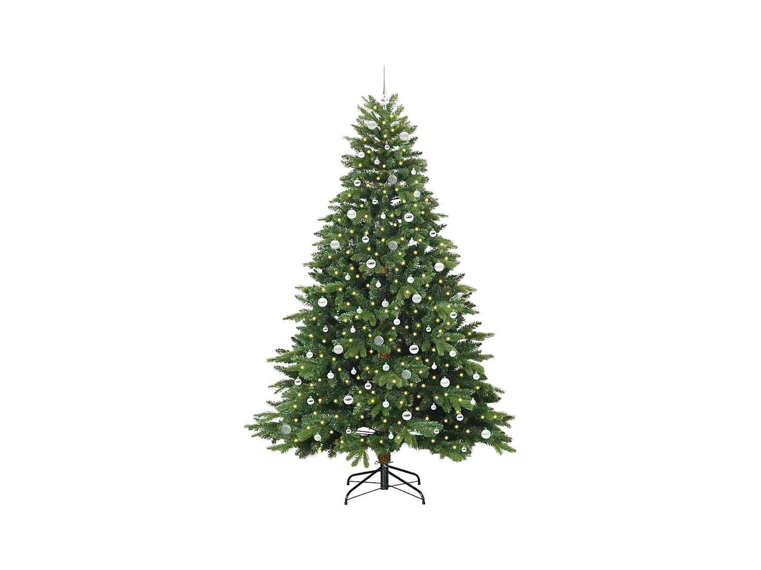 Sapin de Noël artificiel avec 300 LED Vert 240 cm PE et PVC