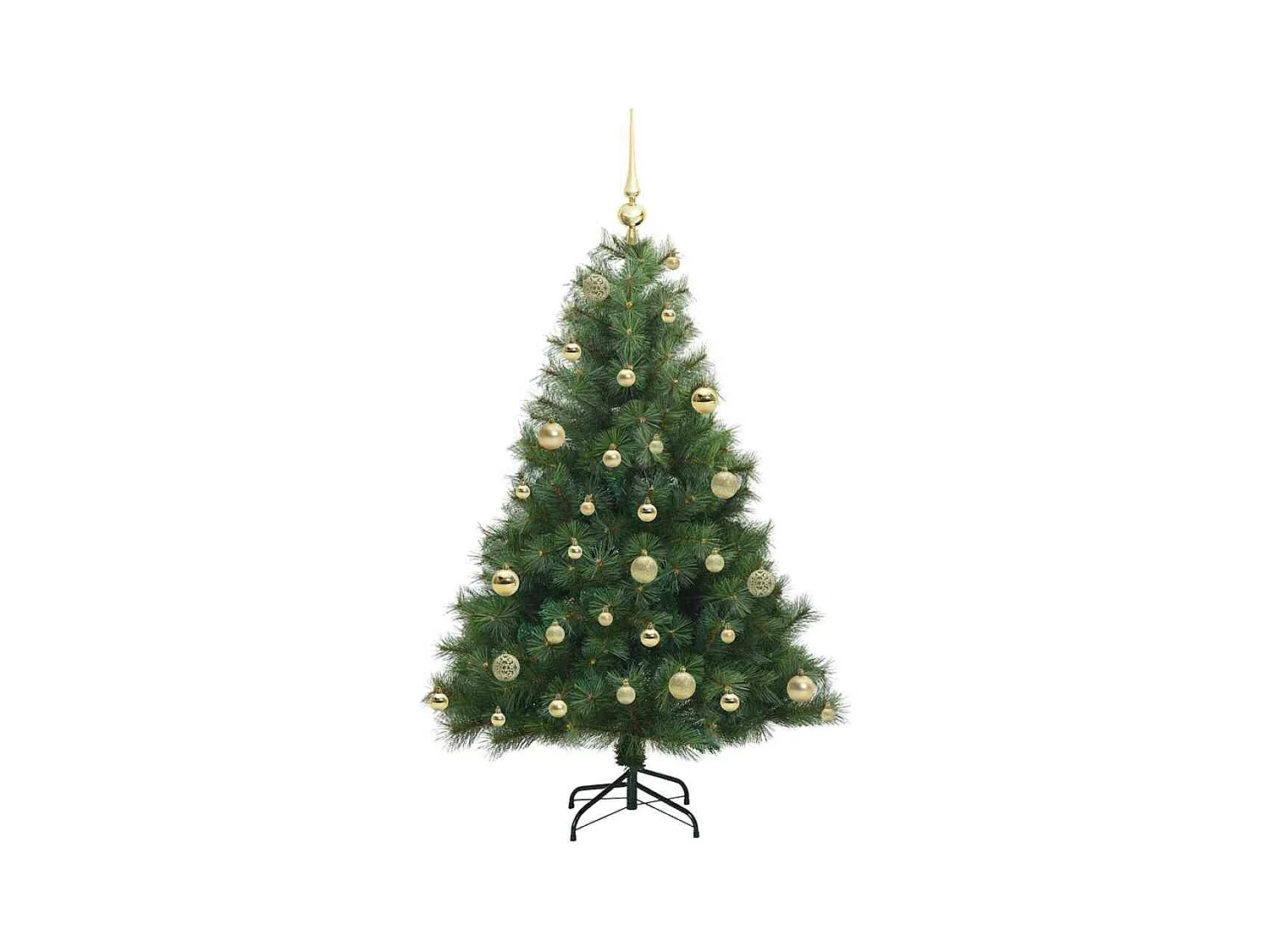 Árbol de Navidad artificial con 150 LED Verde 120 cm PE y PVC
