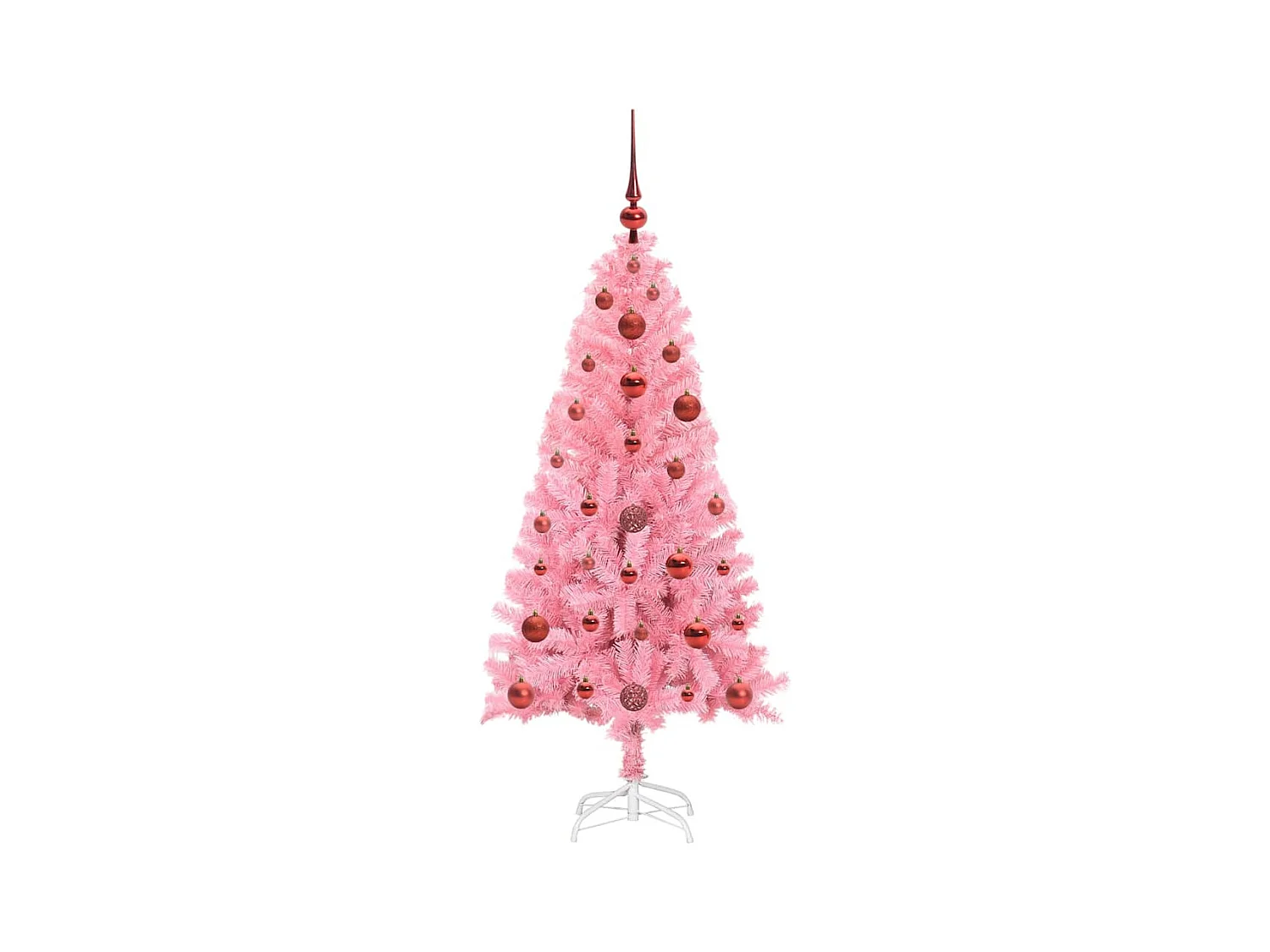 Kerstboom met 150 LED met standaard Roze 120 cm PVC
