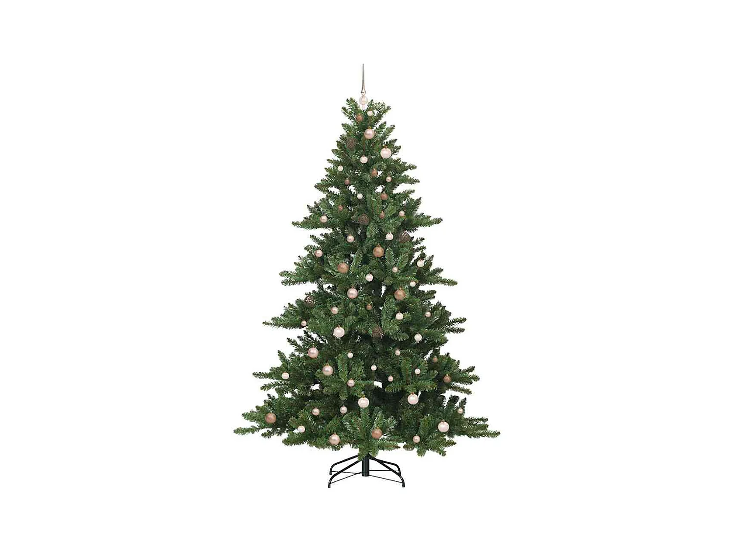 Árbol de Navidad artificial con ramas articuladas 240 cm PVC