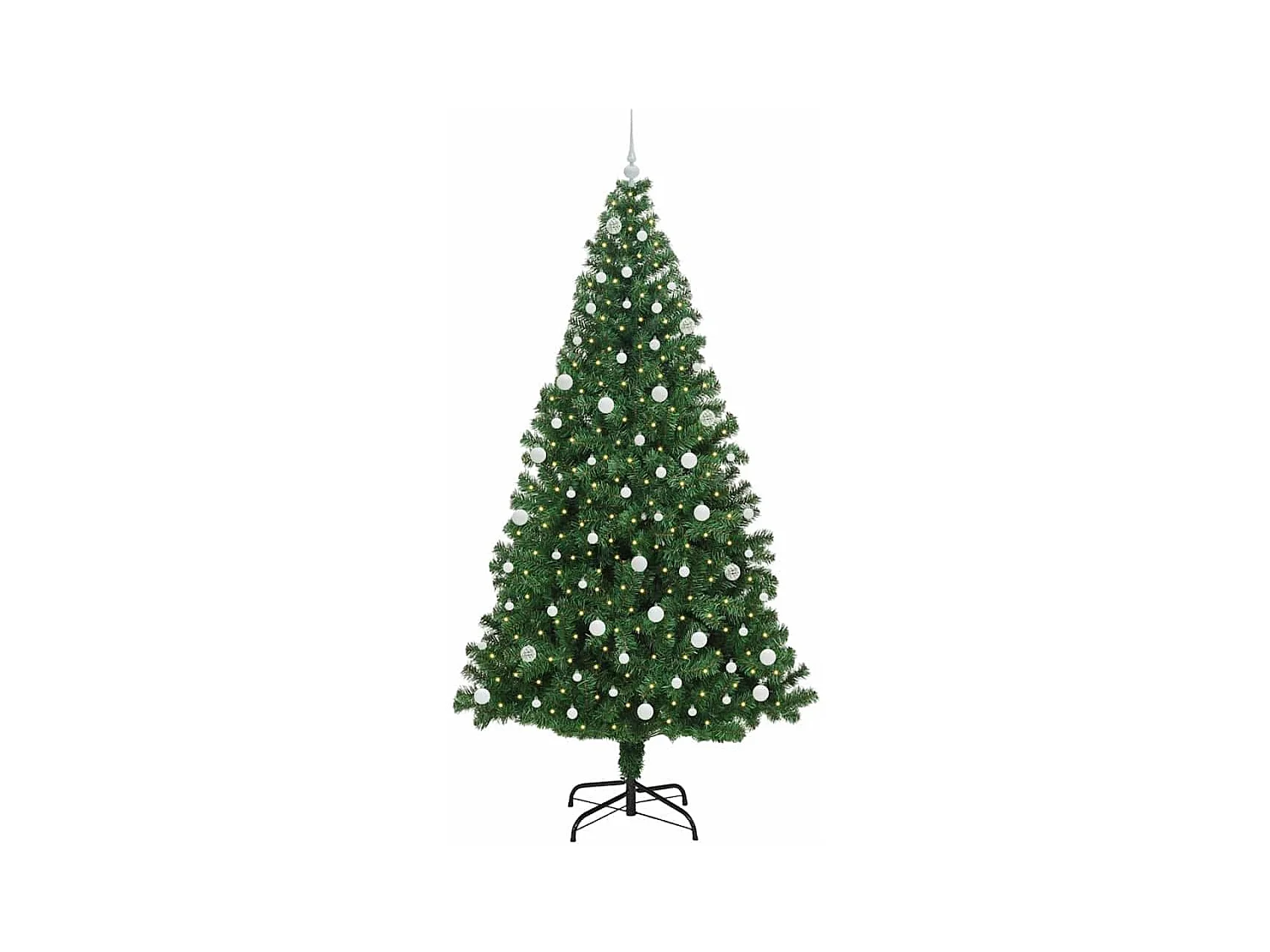Sapin de Noël artificiel Vert 240 cm PVC, Acier et Plastique