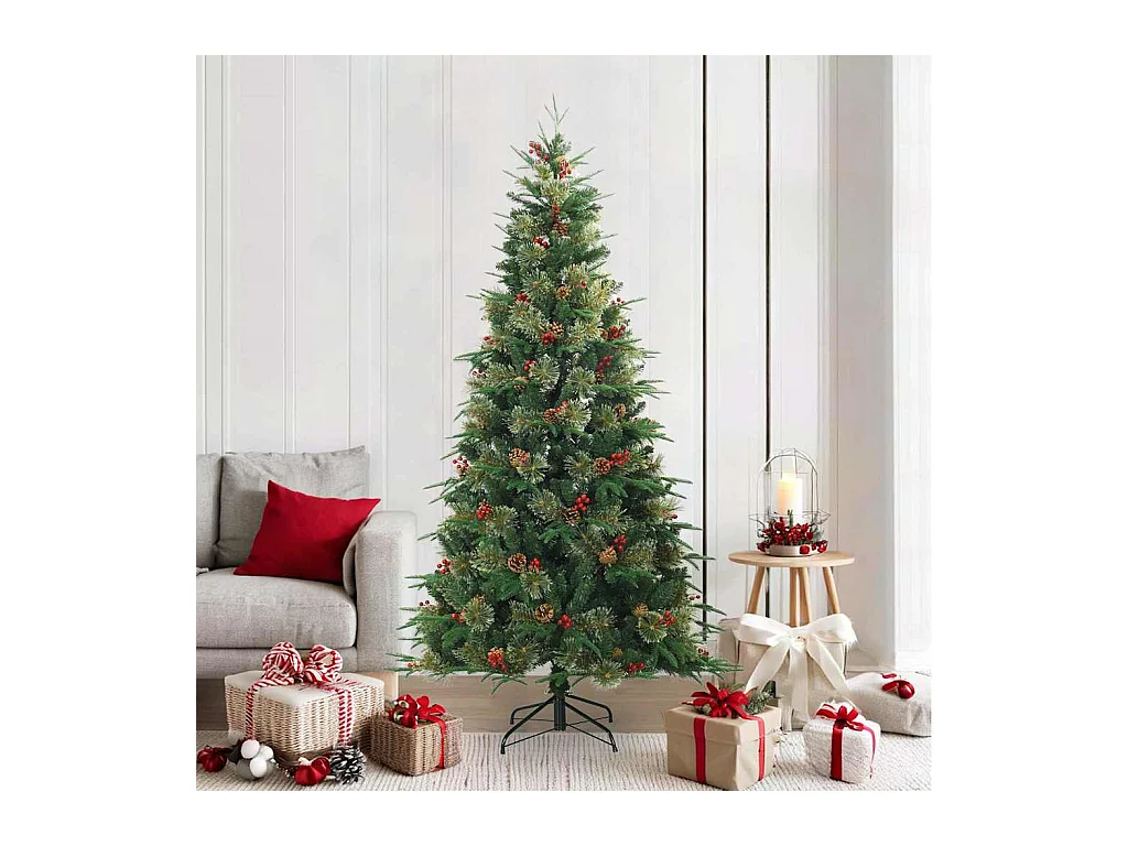 Sapin de Noël Artificiel à Branches Articulées Vert 210 cm