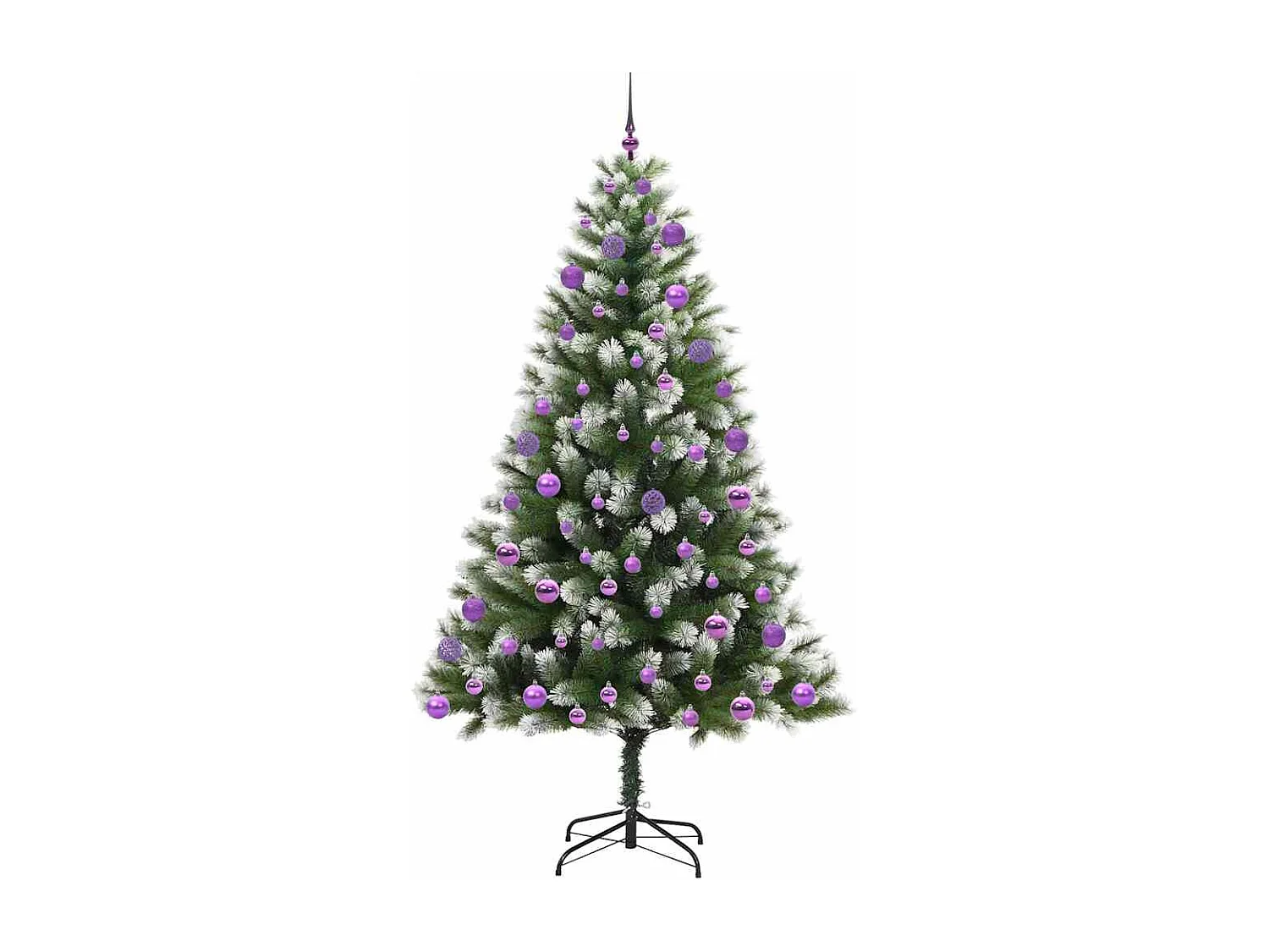 Sapin de Noël artificiel à charnière avec neige en flocons
