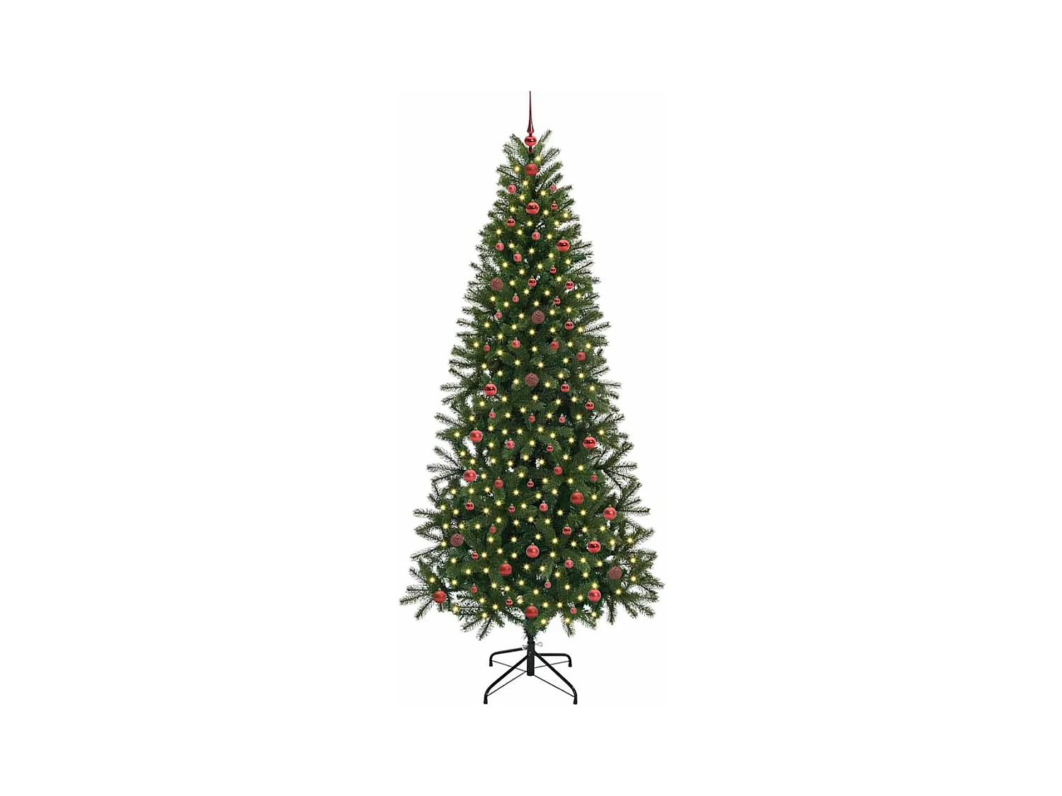 Árbol de Navidad artificial con 300 LED Verde 240 cm PE y PVC