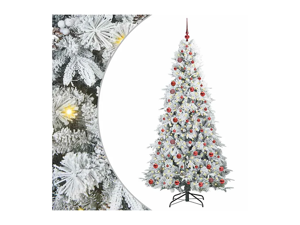 Sapin de Noël Artificiel à Branches Articulées Vert 210 cm