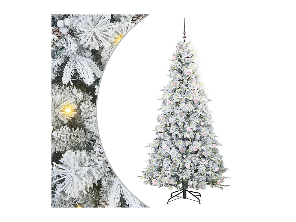 Árbol de Navidad artificial con ramas articuladas Verde 210 cm