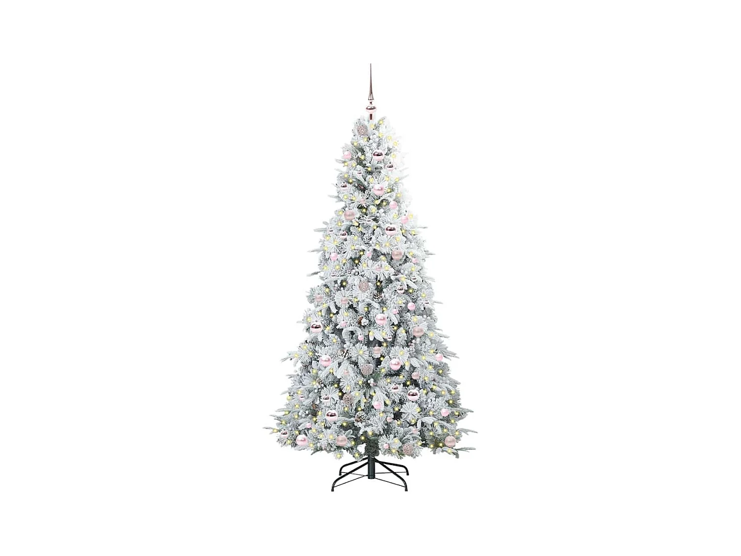Árbol de Navidad artificial con ramas articuladas Verde 210 cm