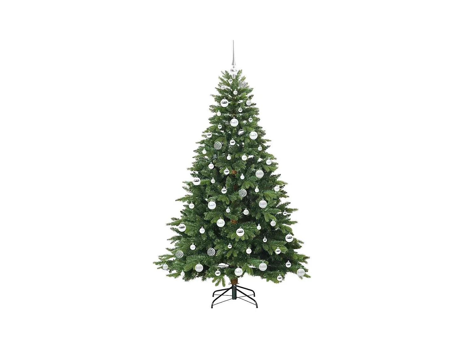 Kunstkerstboom met 300 LED met standaard Groen 180 cm PE en PVC