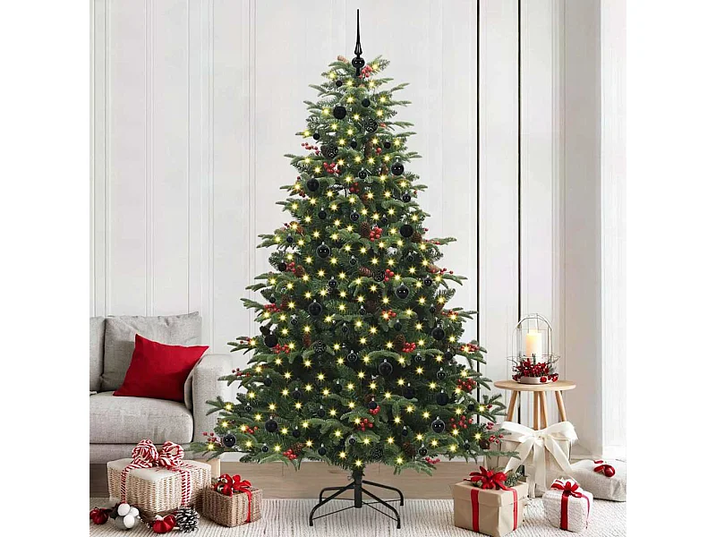 Sapin de Noël artificiel Vert 240 cm PVC, métal et plastique